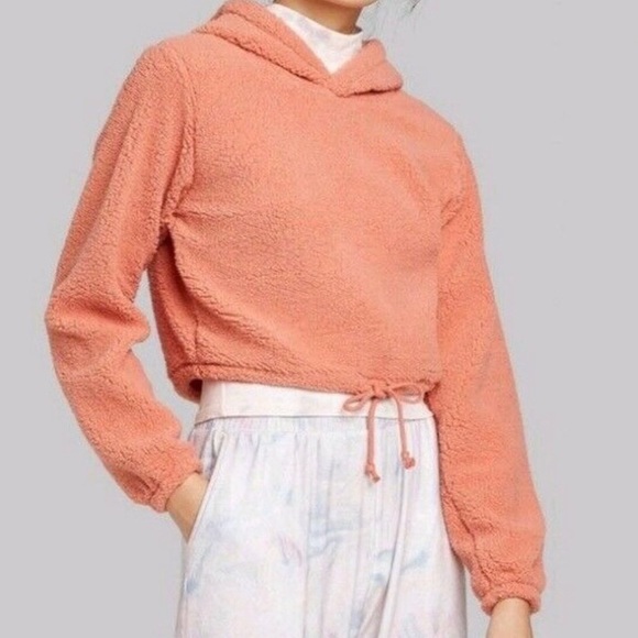 wild fable Tops - Wild Fabe | Burnt Orange Fleece Pullover Sherpa